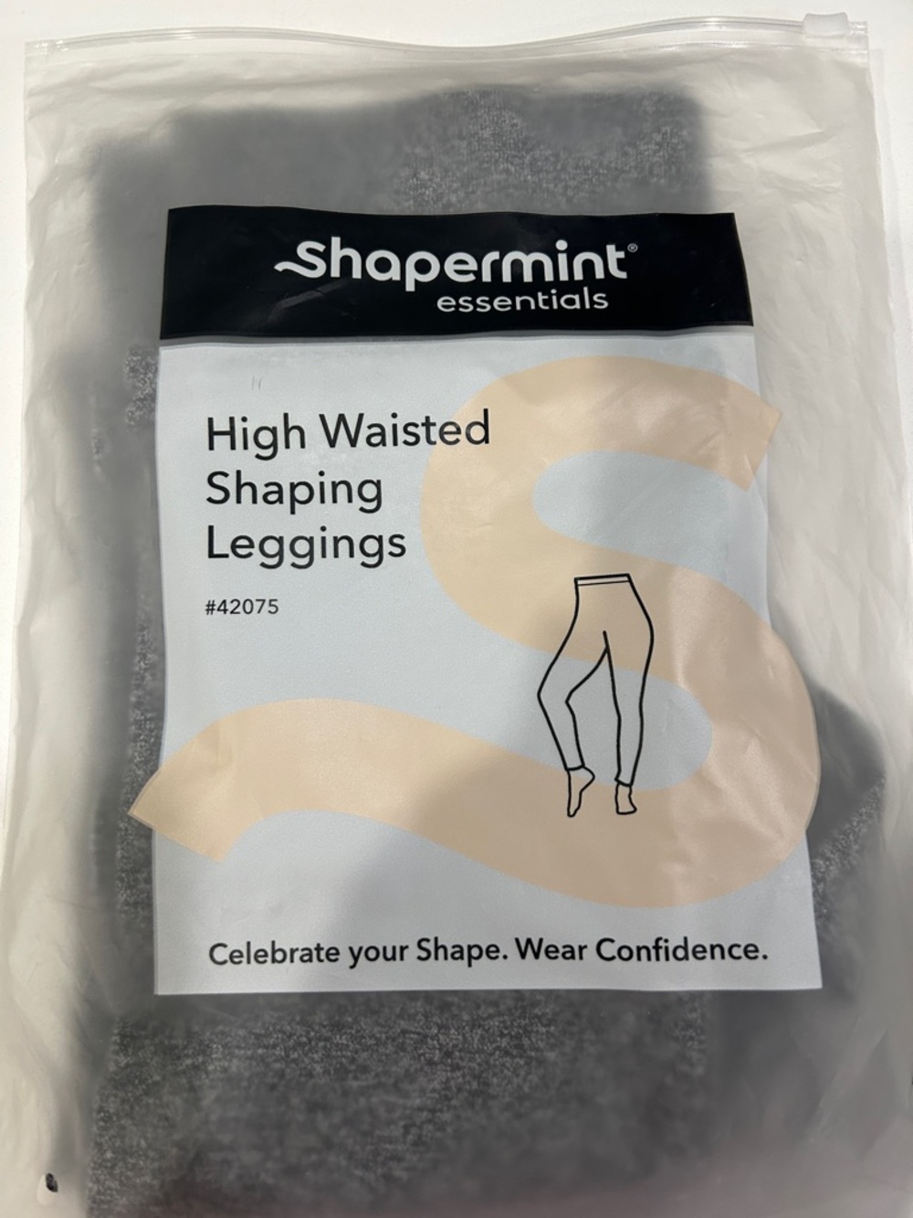 Shapermint Gray High Waisted Shaping Leggings
